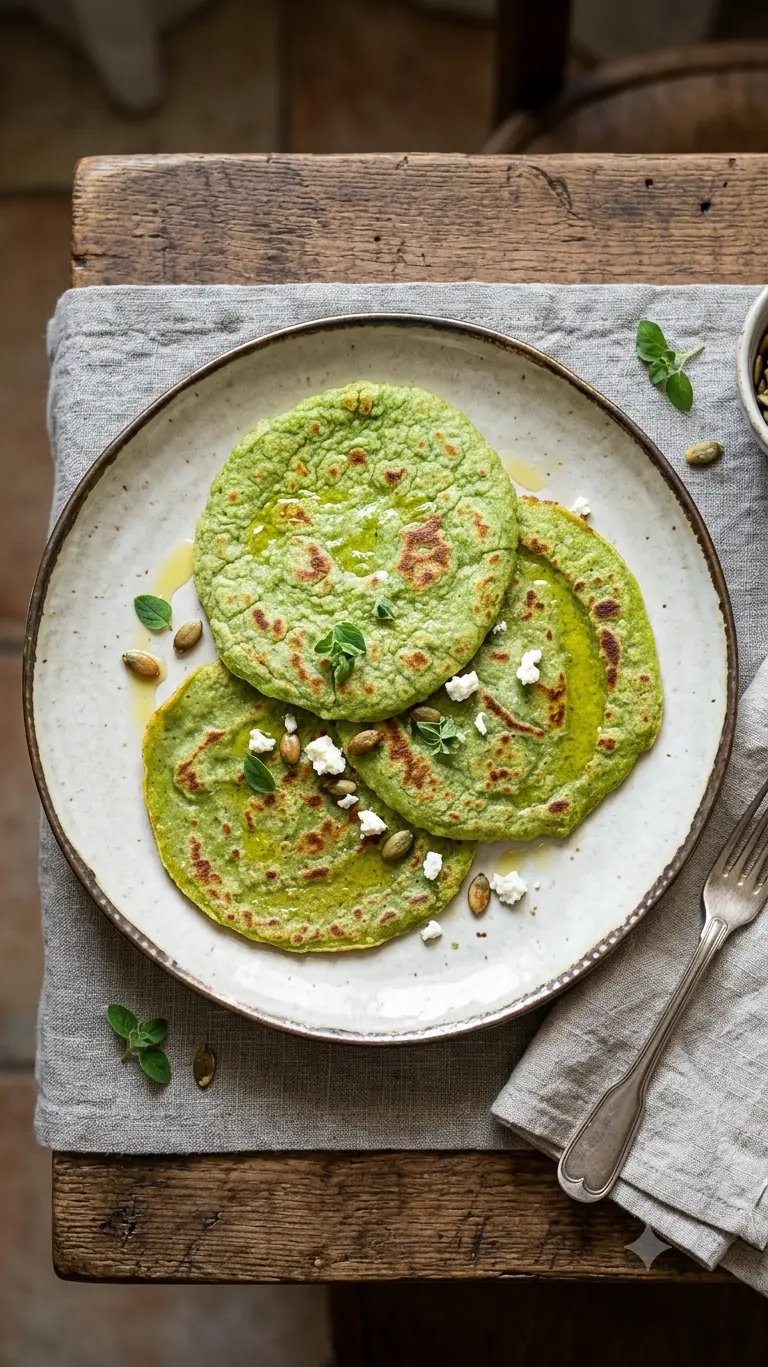 Crepes di Zucchine e Basilico con Riso e Maizena (Senza Glutine)